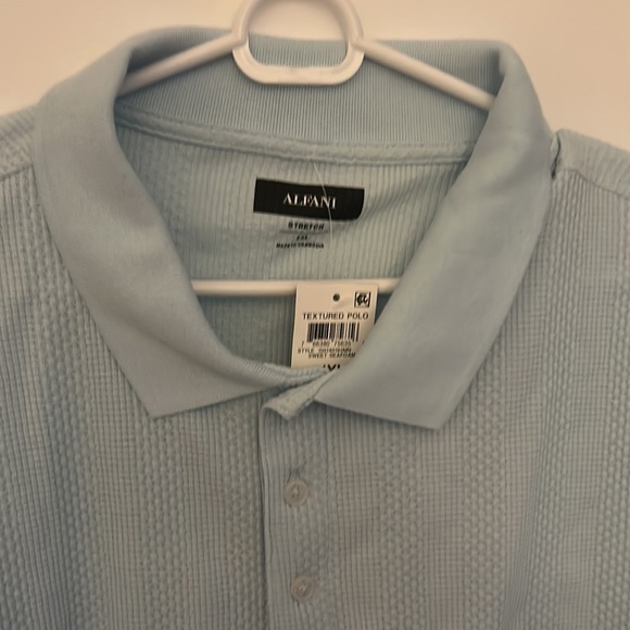 Alfani Textured Polo with Stretch - Picture 2 of 4